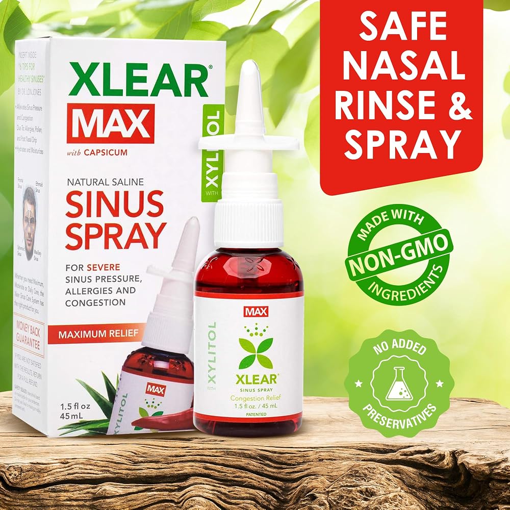 Xlear Max Natural Nasal Spray with Xylitol - 2 Pack - image 2