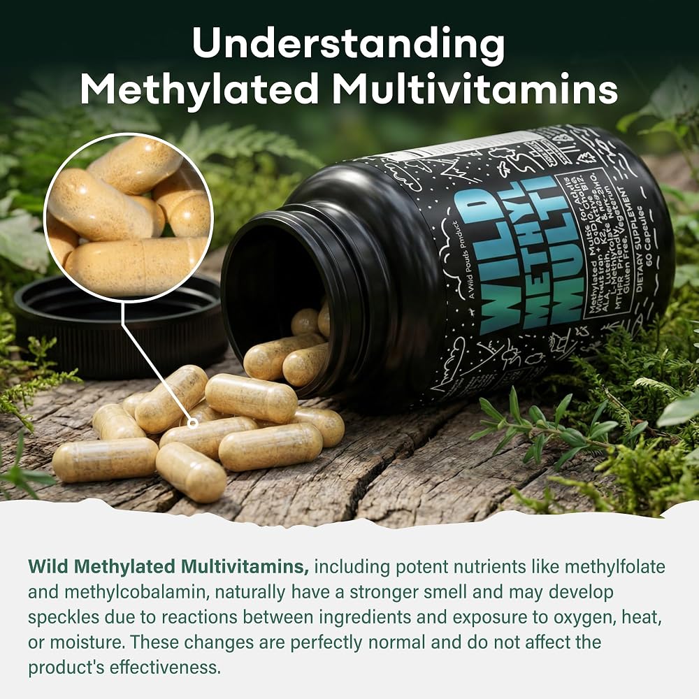 Wild Organic Multivitamin for Men - Daily Whole Food Multivitamin