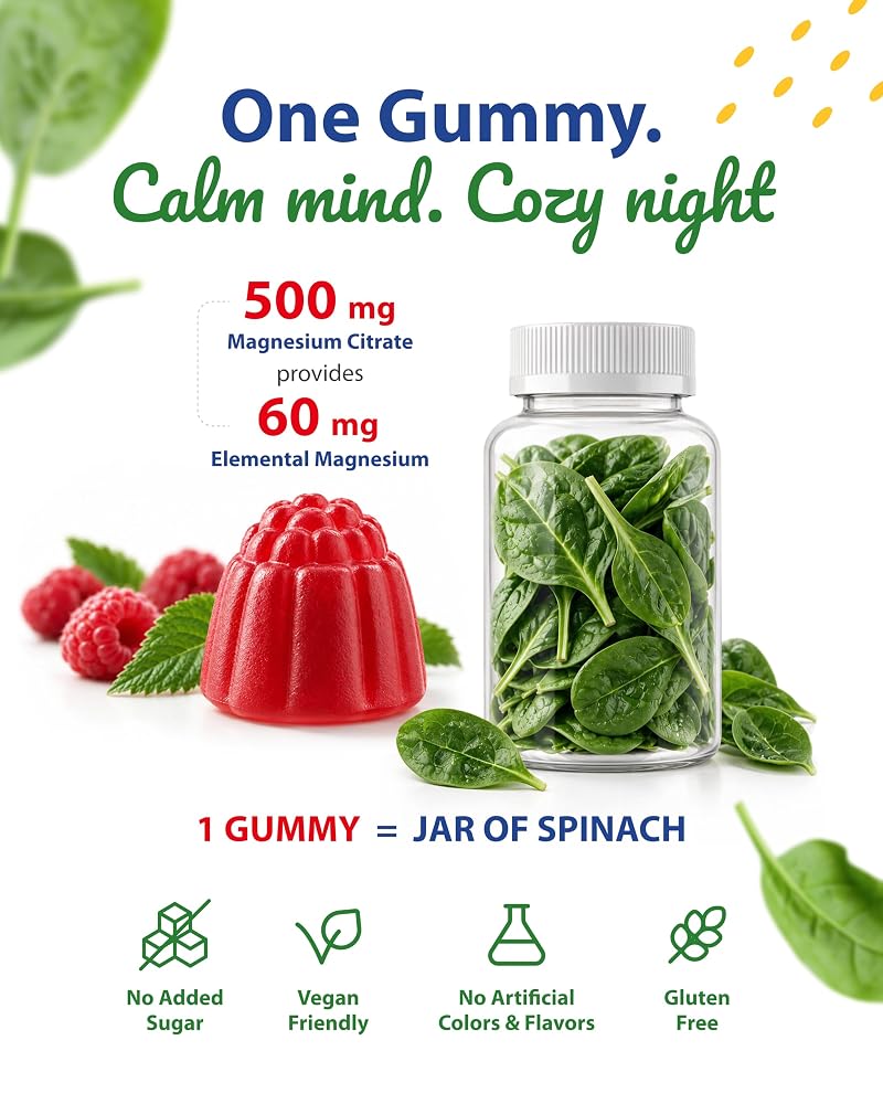 SUNNY SAM Sugar-Free Magnesium Gummies for Kids & Teens