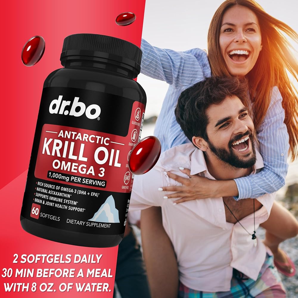 DR. BO Krill Oil Omega 3 500mg Antarctic - 60 Softgels - image 7