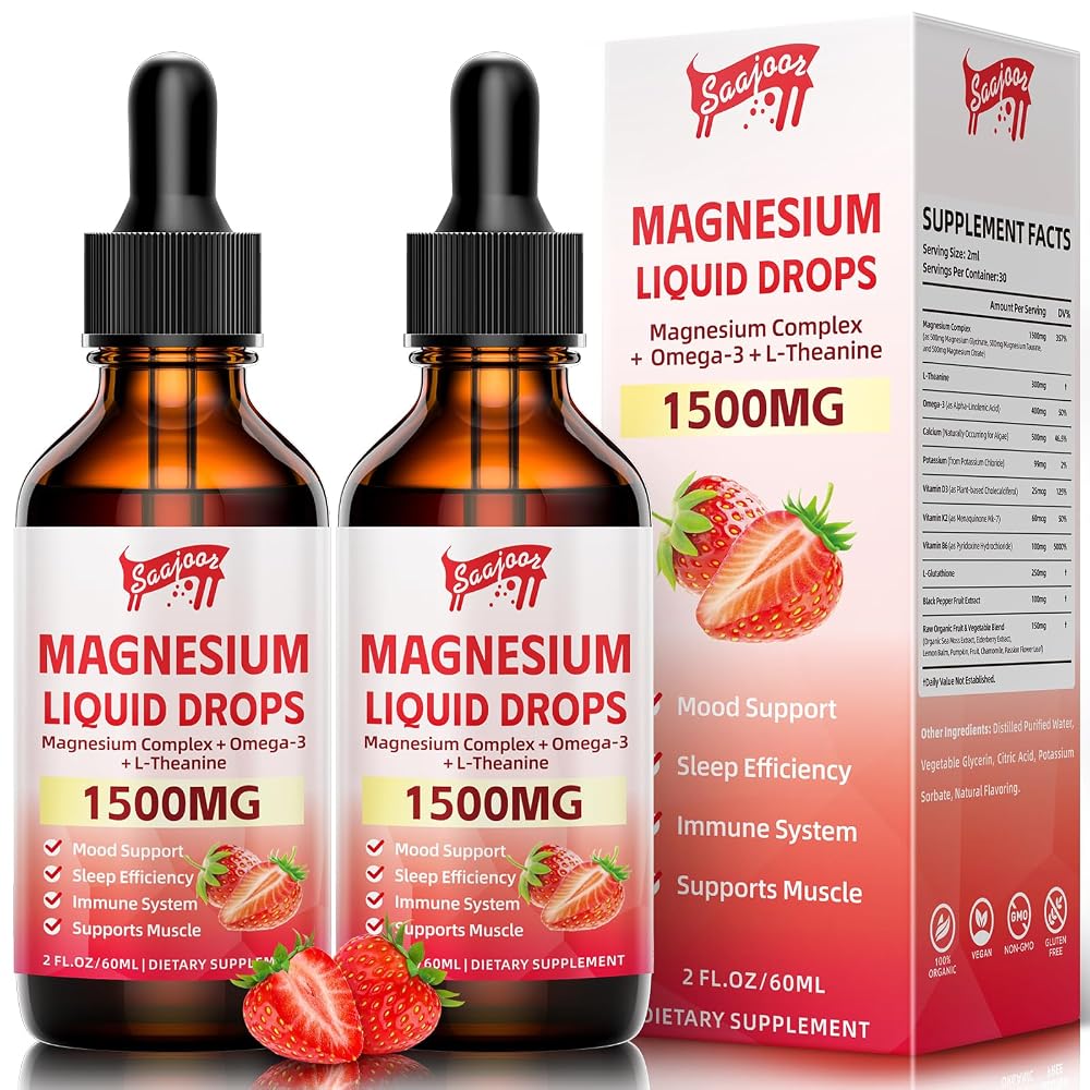 Saajoor Magnesium Glycinate Liquid Drops
