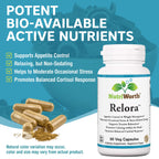NutriWorth Relora 300mg Stress & Weight Management - 60 Vegetarian Capsules - image 2