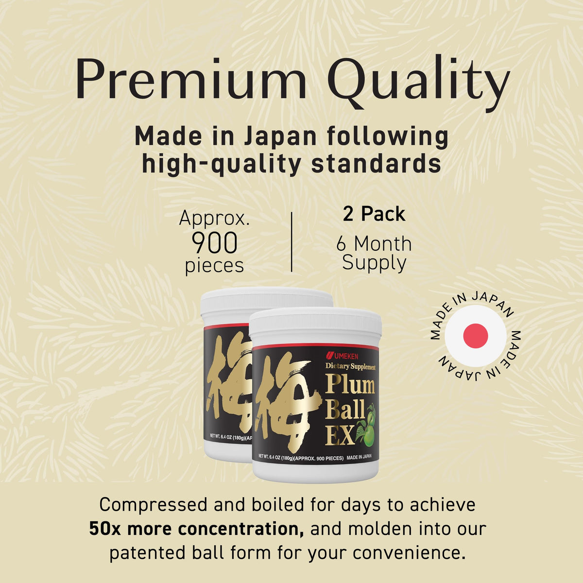 Umeken Plum Ball EX, Concentrated Extract with Antioxidants, Citric