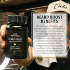 Live Bearded Beard Boost - Beard Growth Vitamins for Men with Biotin