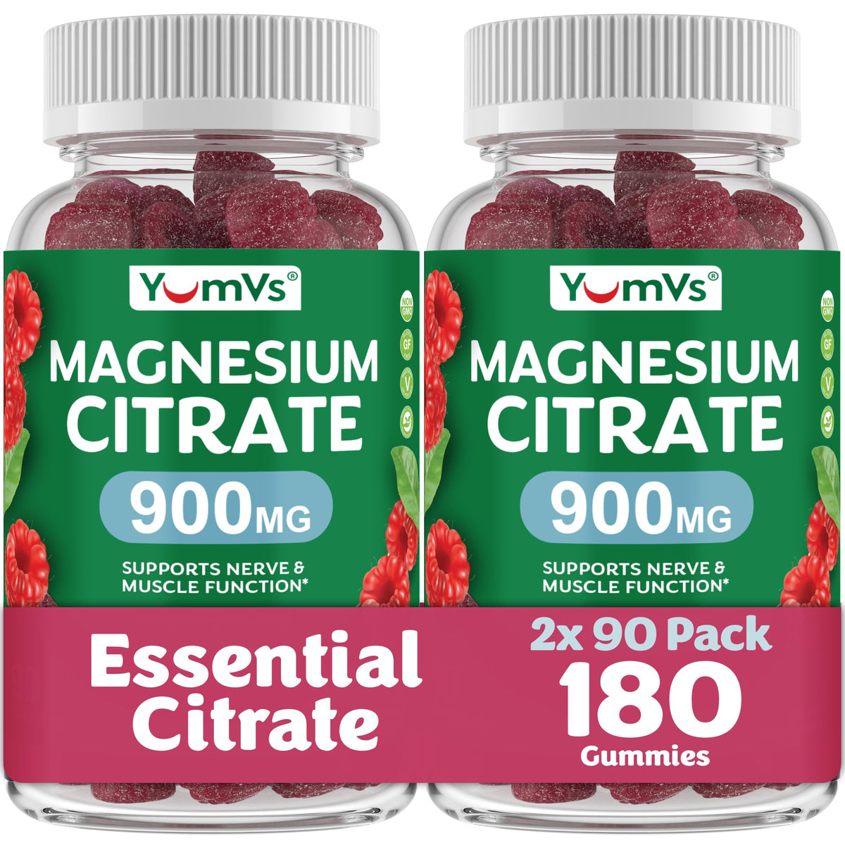 YUM-V'S Magnesium Citrate Gummies by YumVs