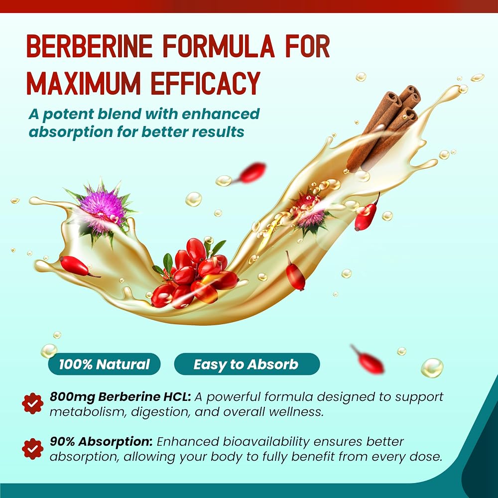 HarmoVira Liposomal Berberine 6-in-1 Digestive Wellness - 2 fl oz - image 4