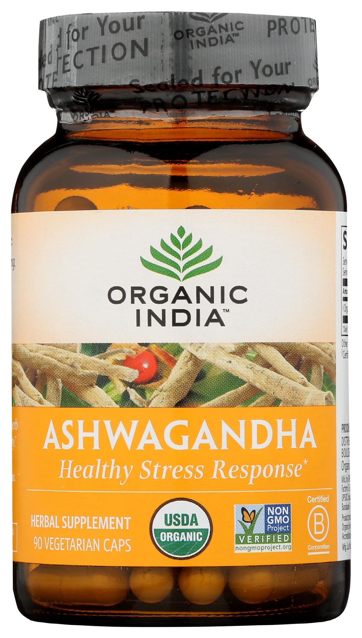 ORGANIC INDIA Ashwagandha Root Capsules Stress Relief - 90 Capsules - image 4