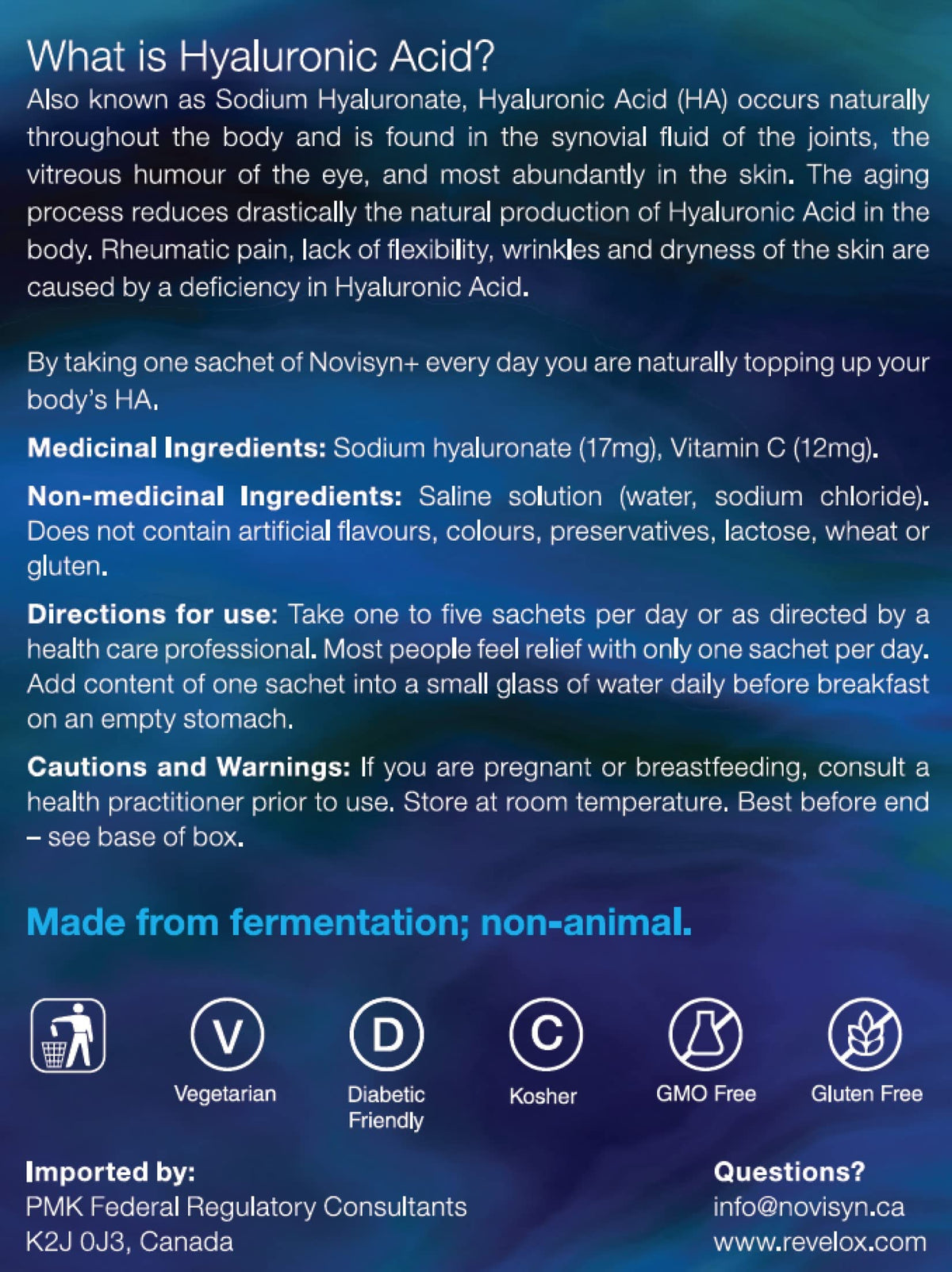 WANGHUI Novisyn+ Hyaluronic Acid with Vitamin C - 30 Sachets - image 2