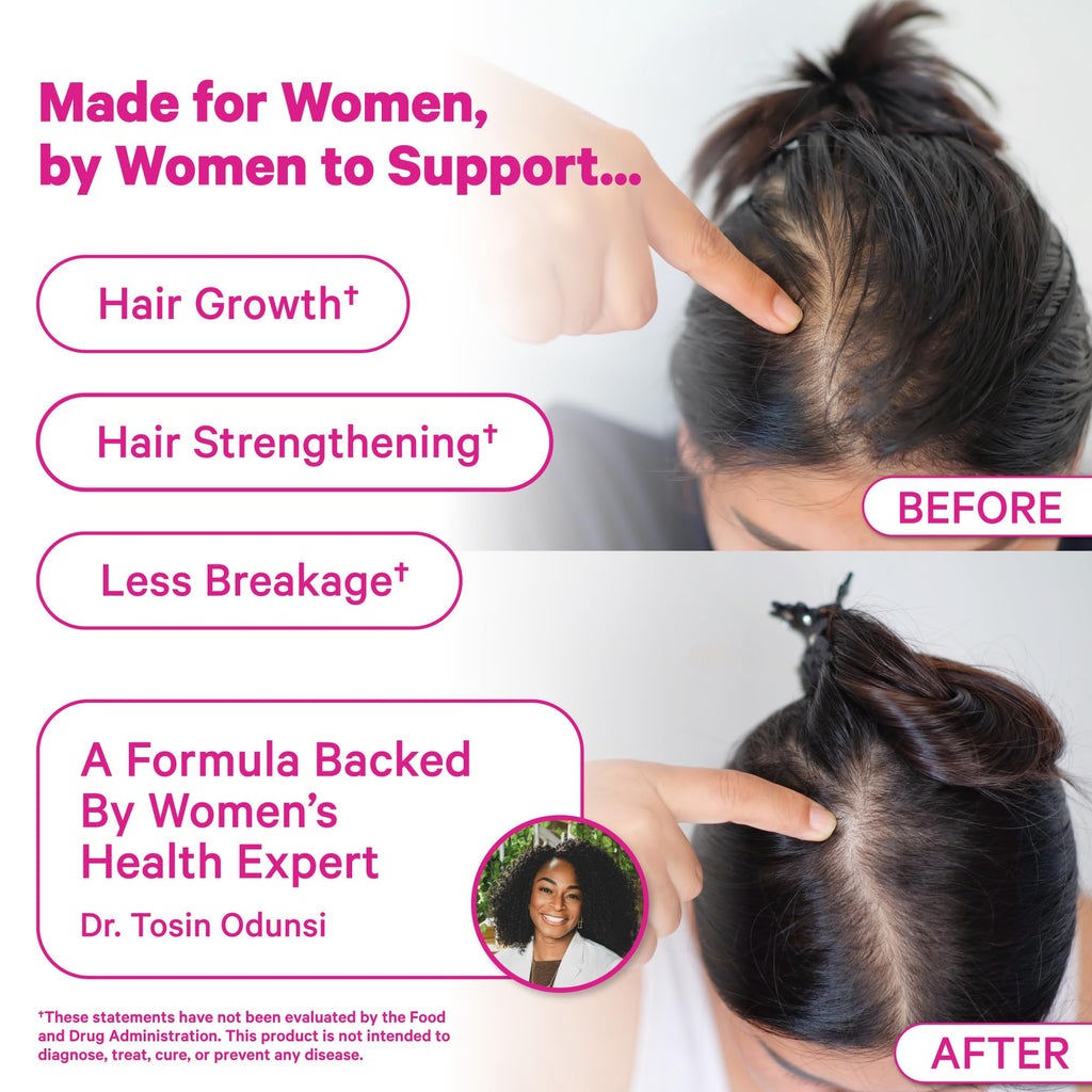Pink Stork Postpartum Hair Loss Gummies - 60 Count - image 3