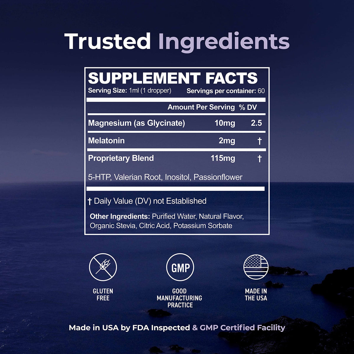 Ultra6 Nutrition Melatonin Drops with Valerian Root - 2 Fl Oz - image 3