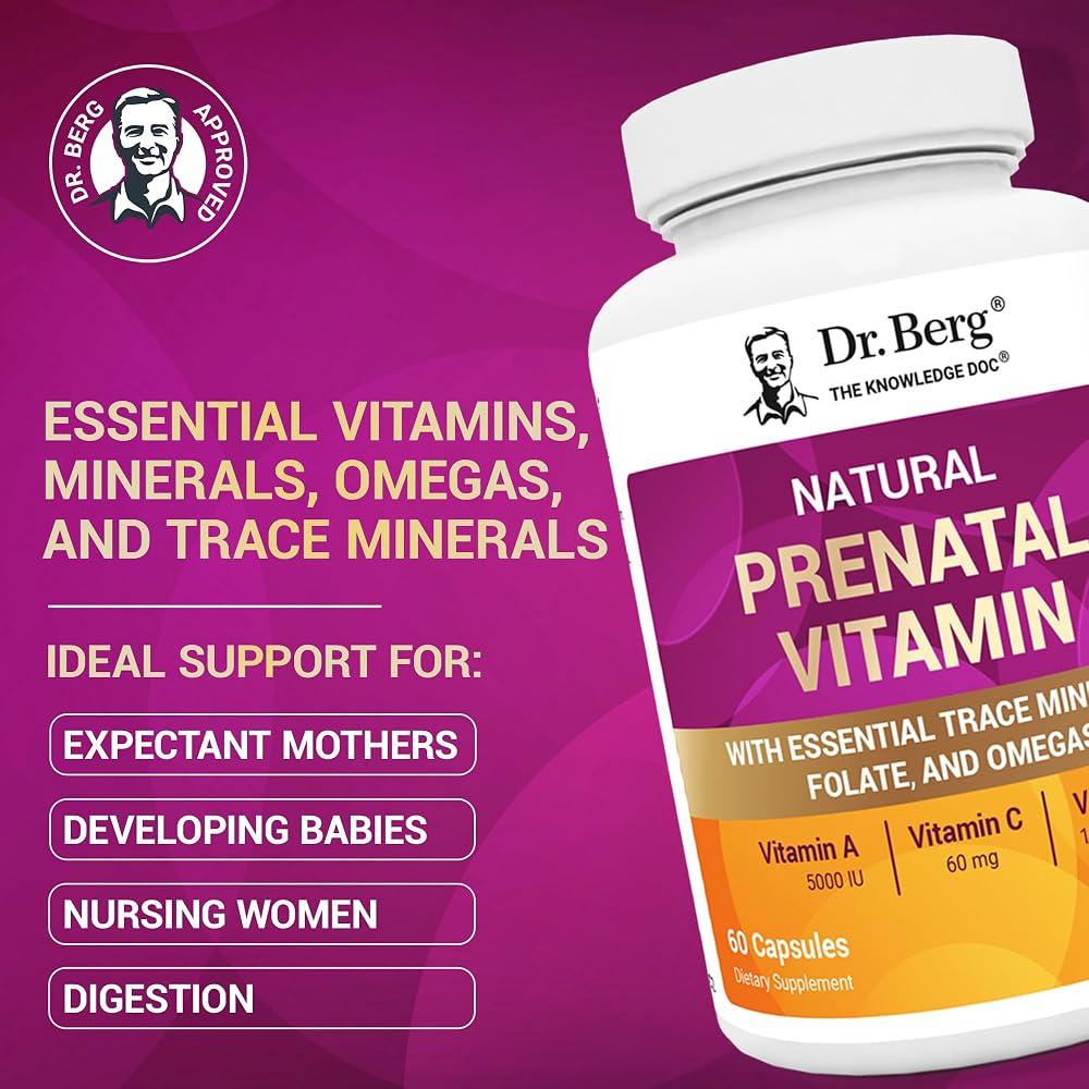 Dr. Berg Natural Prenatal Vitamins for Women - 60 Capsules - image 3