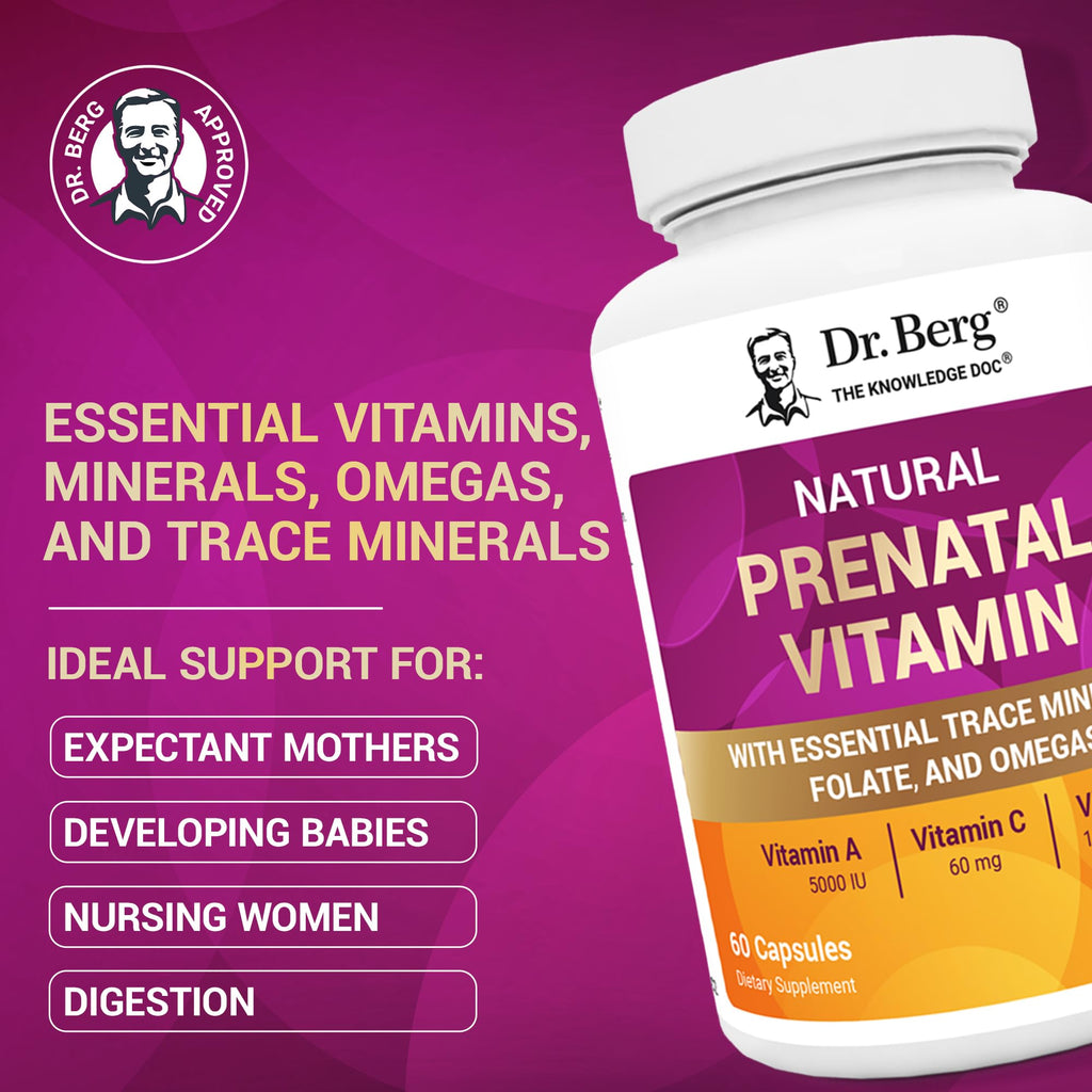 Dr. Berg Natural Prenatal Vitamins for Women - 60 Capsules - image 3