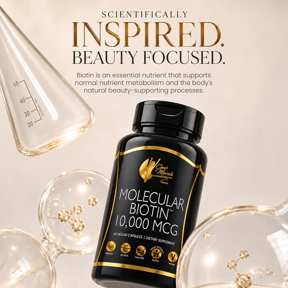 Cocó March N.M.D Molecular Biotin 10,000 mcg - 60 Capsules - image 5