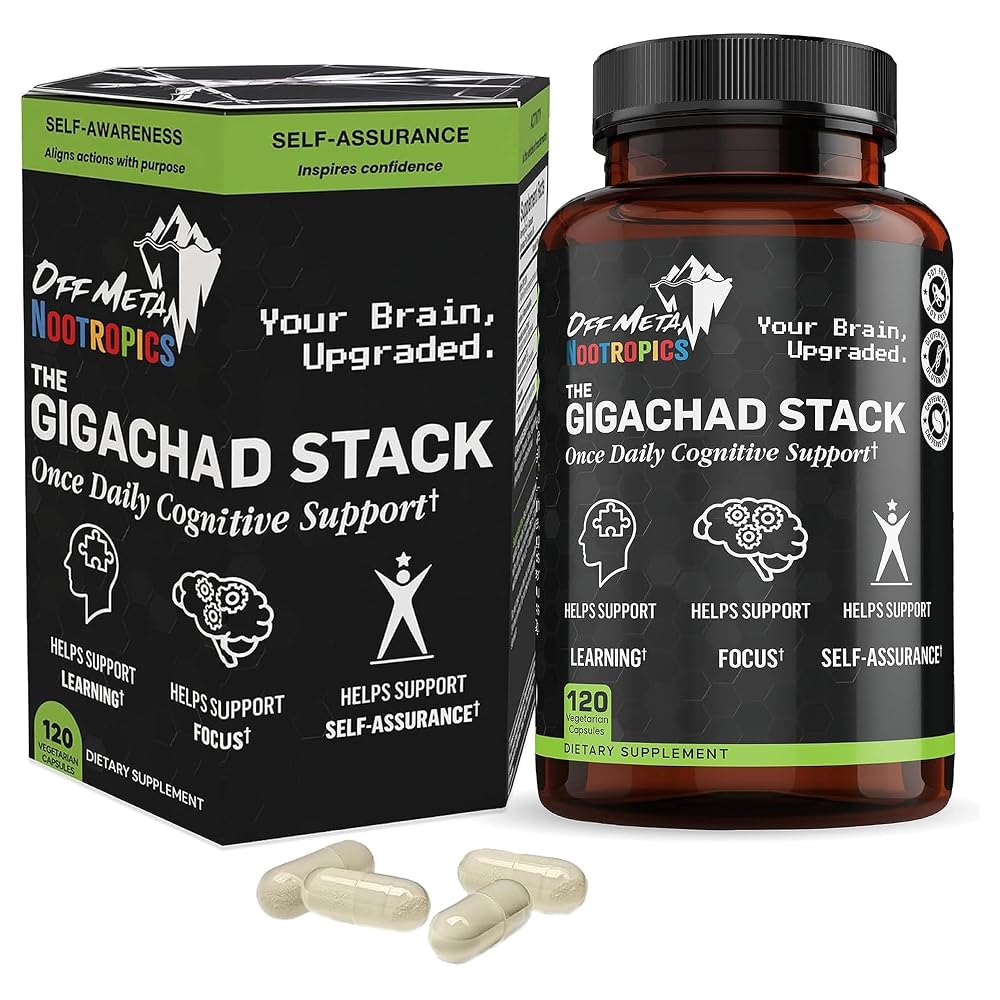 Off Meta Nootropics GigaChad Stack Brain Supplement - 120 Capsules