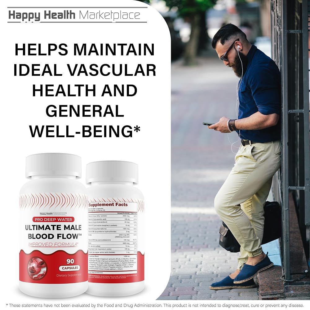 Happy Health Marketplace Pro Deep Water Ultimate Male Blood Flow - 90 Capsules - image 5