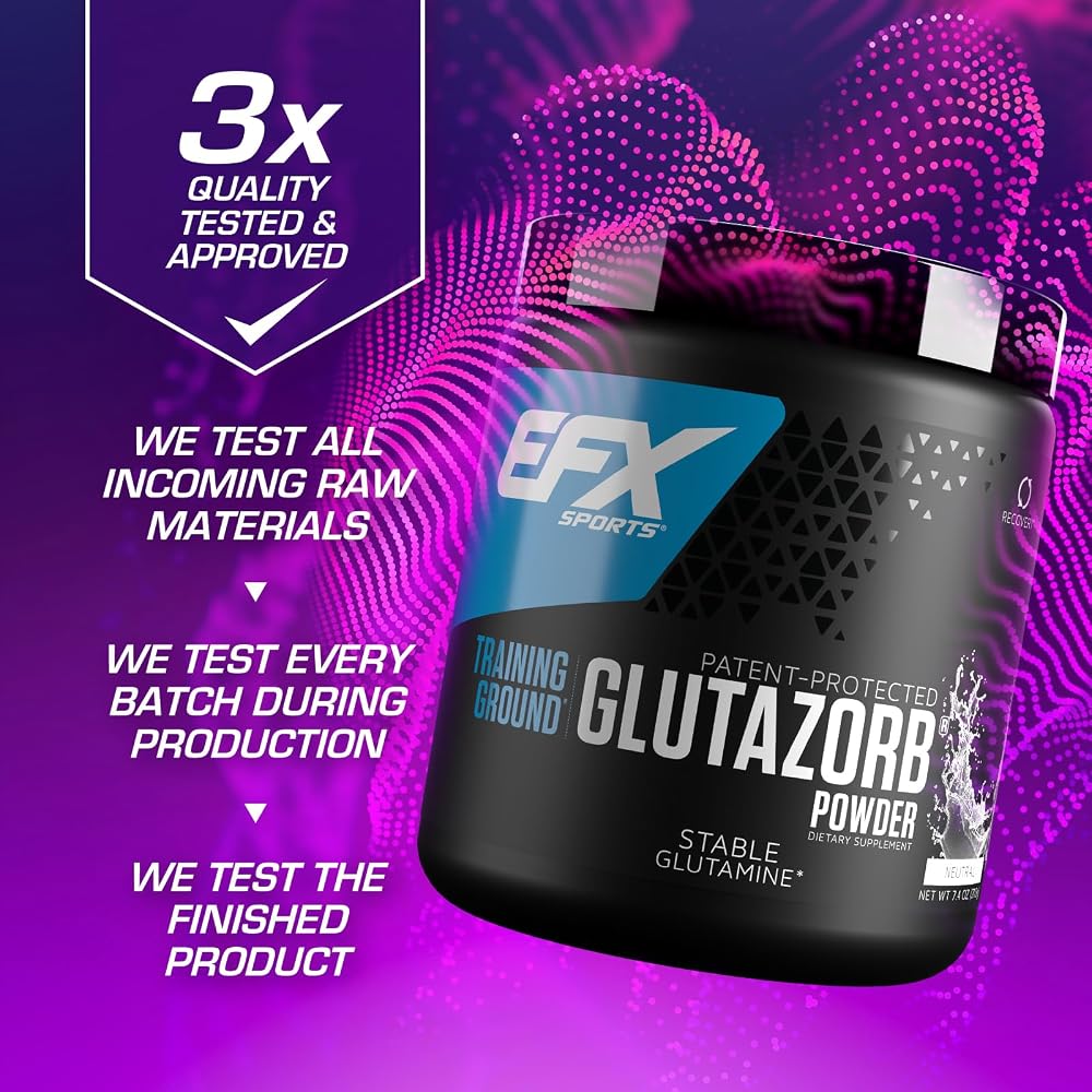 EFX Sports Training Ground Glutamine Powder - 140 Servings - image 4