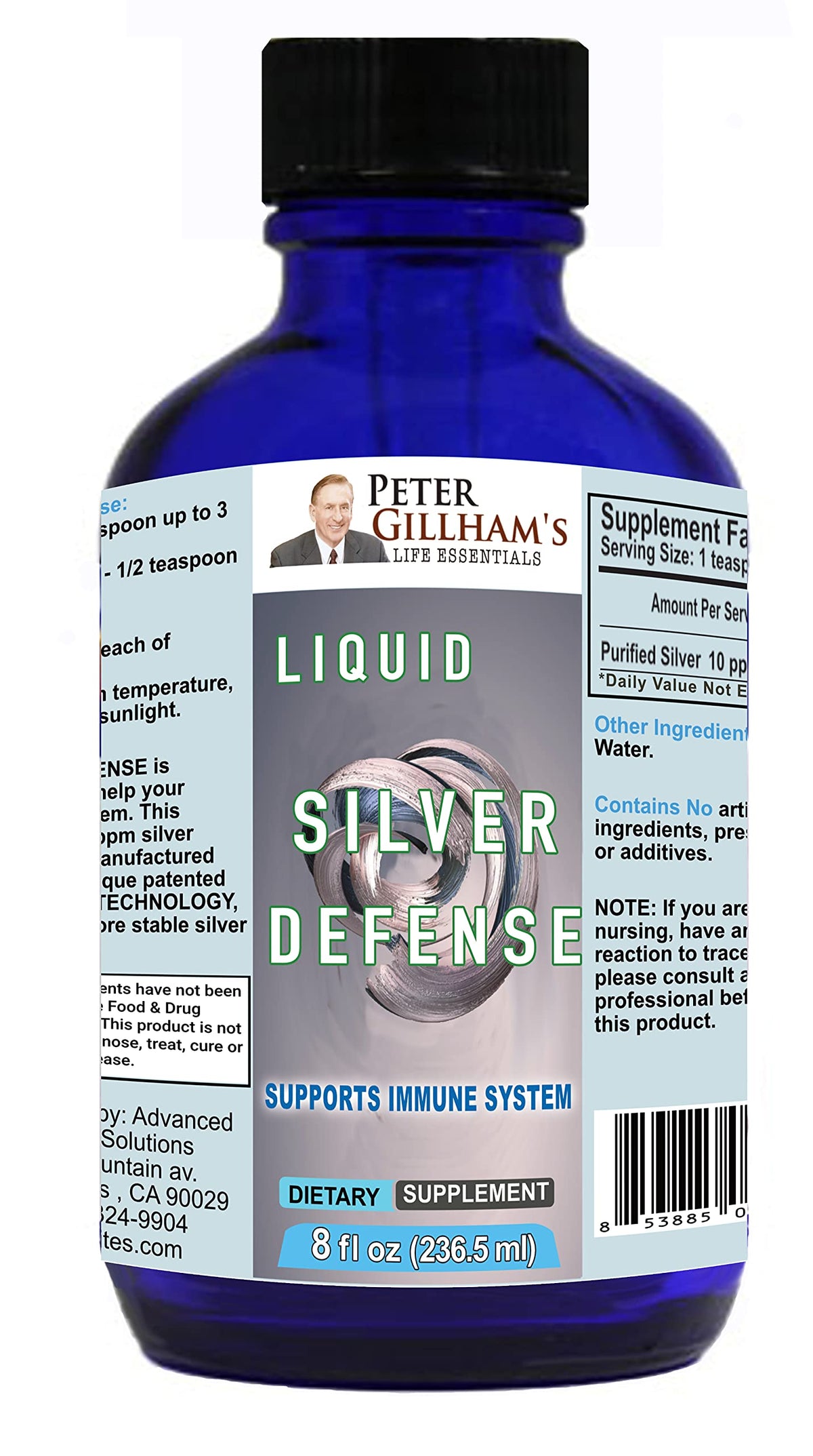 Peter's Choice Silver Defense Liquid 10 PPM - 8 oz