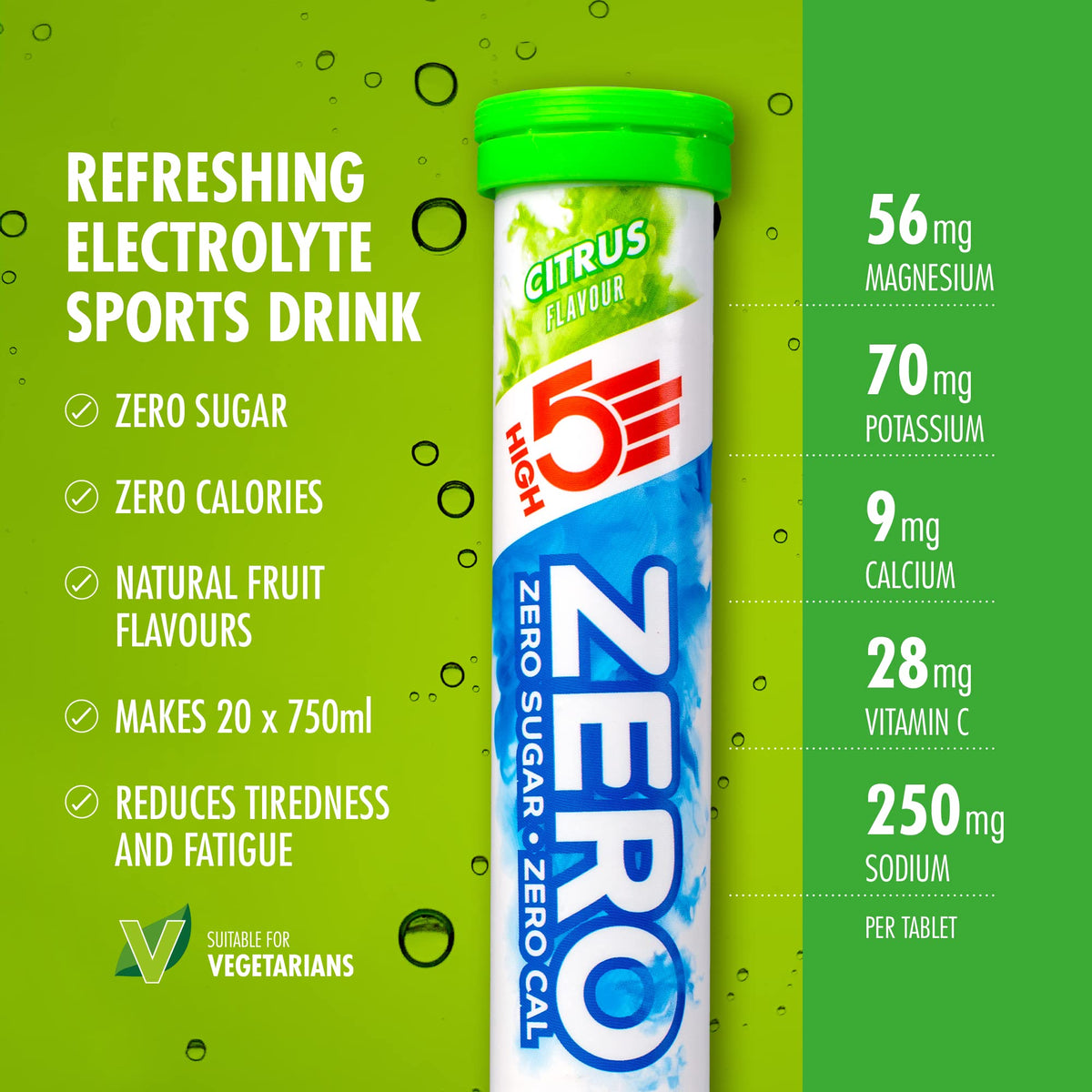 HIGH 5 HIGH5 Zero Active Hydration Drink Tabs Citrus - 160 Tablets - image 2