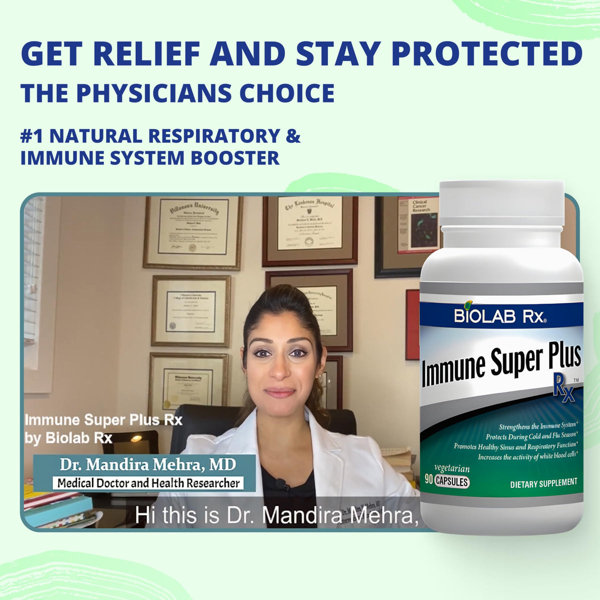 BioLab Rx Immune Super Plus Rx Immune Support - 90 Vegetarian Capsules - image 2