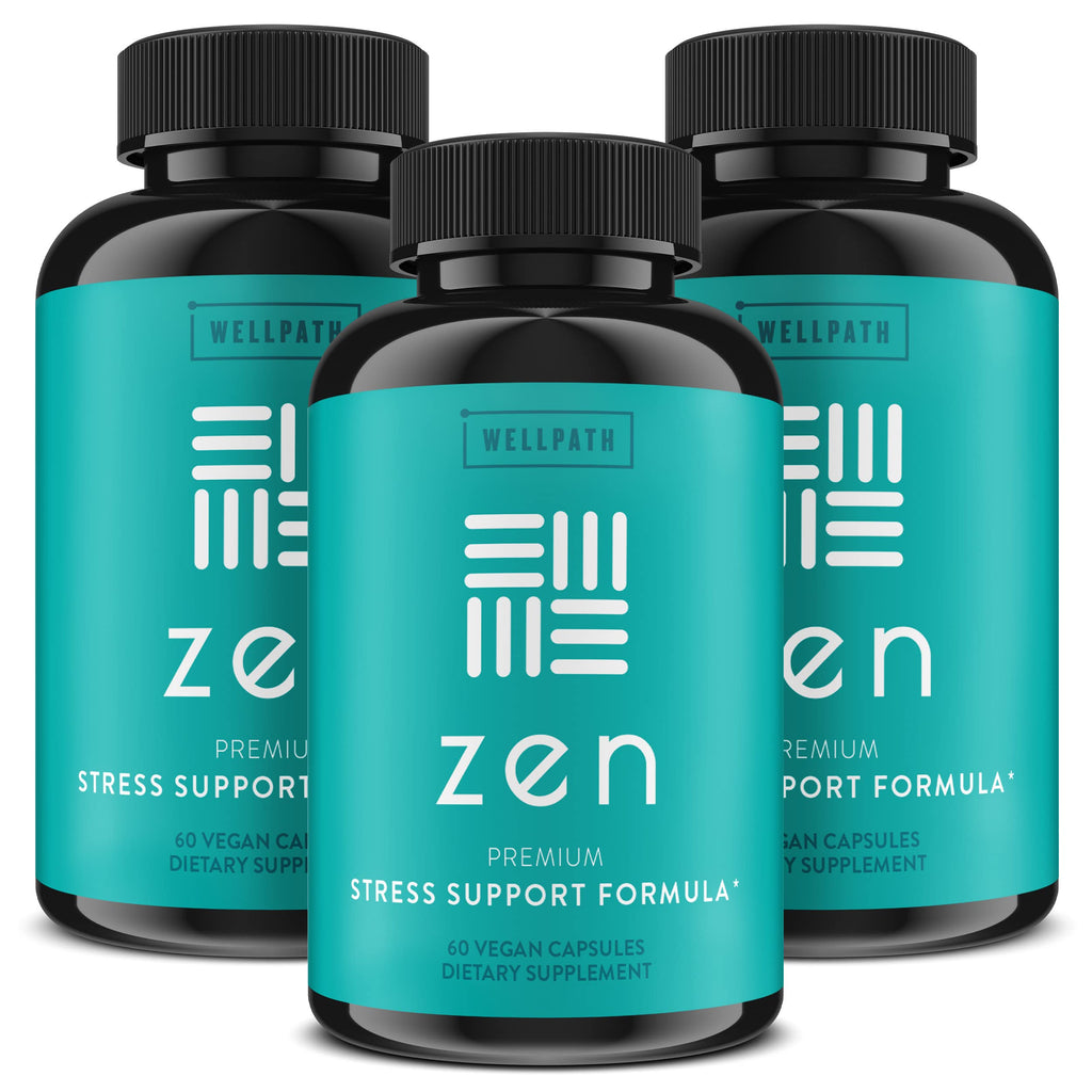 WellPath Zen Stress Relief & Mood Support Supplement - 180 Capsules