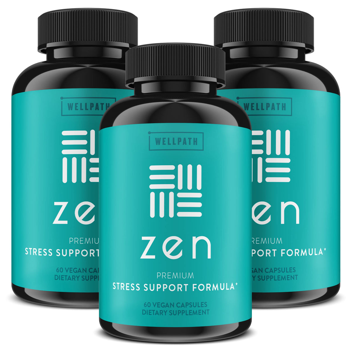 WellPath Zen Stress Relief & Mood Support Supplement - 180 Capsules