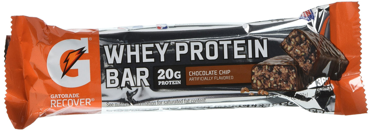 Gatorade Whey Protein Recover Bars Chocolate Chip - 6 Count