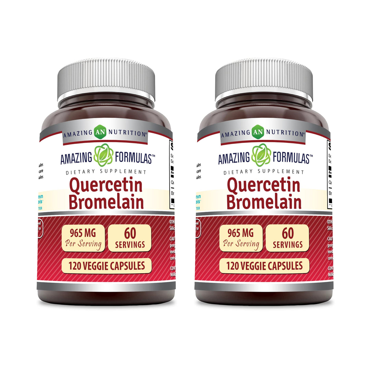 amazing nutrition Quercetin 800 Mg with Bromelain 165 Mg Veggie