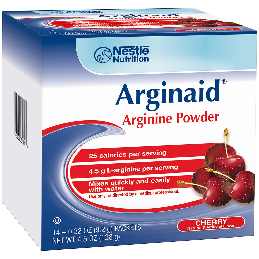 Nestle Arginaid Arginine Powder Drink Mix Cherry - 40 Packets