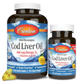 Carlson Cod Liver Oil Gems Omega-3 460 mg - 150 Softgels