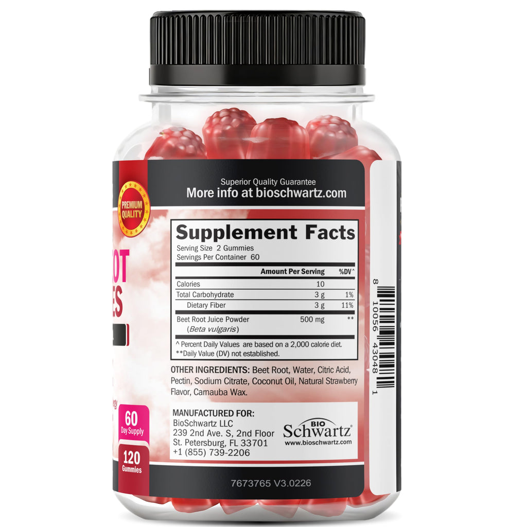 BioSchwartz BIOSHWARTZ Flavored Gummies Nitric Oxide Supports Energy
