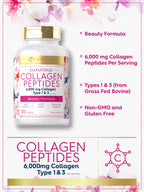 Carlyle Collagen Peptides with Vitamin C 6000mg - 120 Caplets - image 4