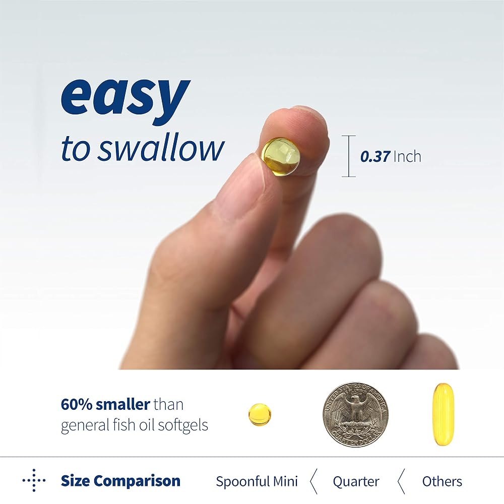 Spoonful Mini Omega 3 Fish Oil iFOS Certified - 120 Softgels - image 2