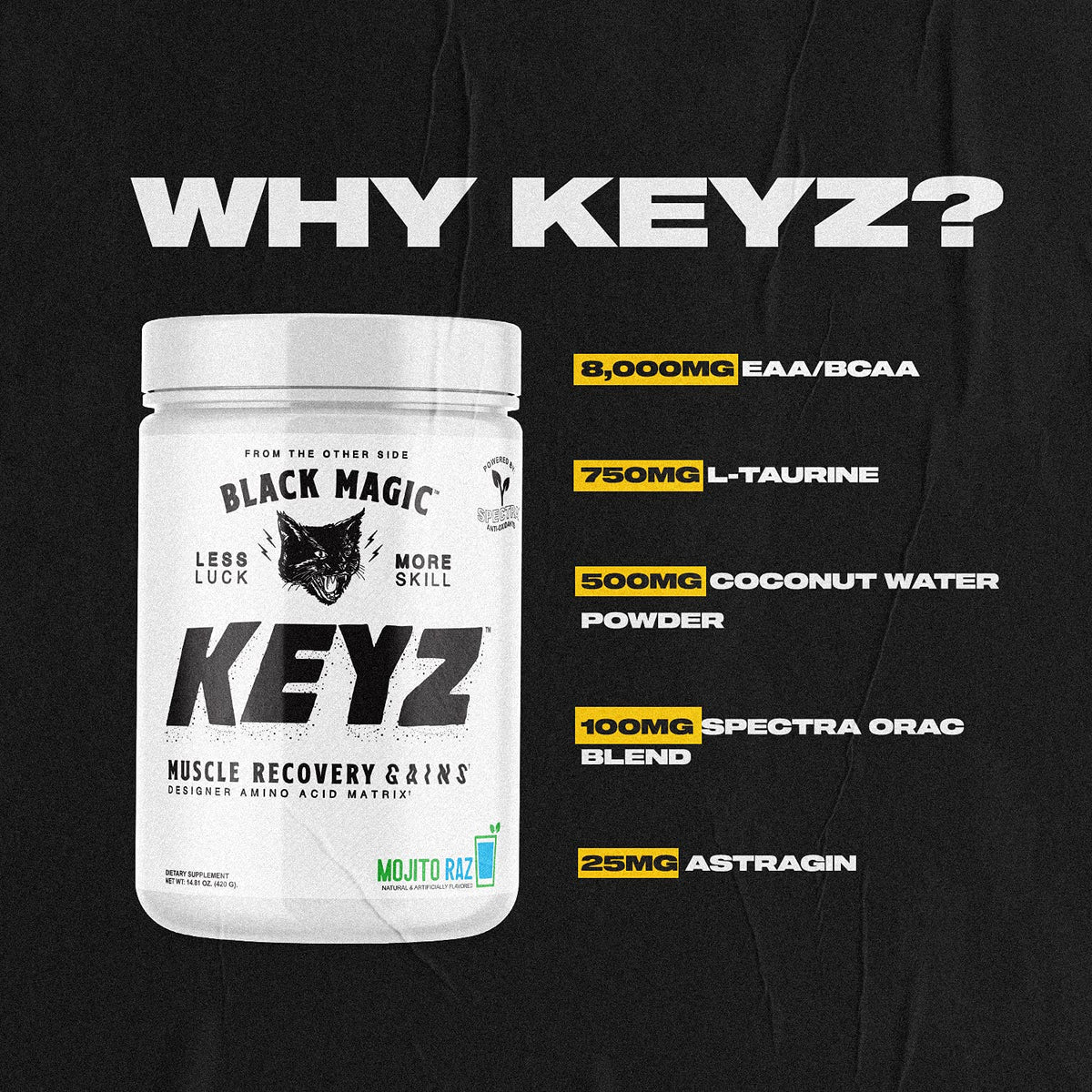 Black Magic Keyz Amino Acid Matrix Powder - Muscle Recovery - image 2