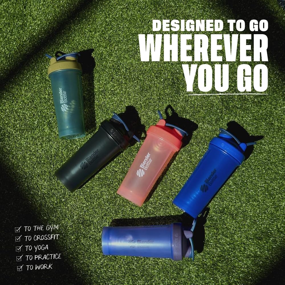 BlenderBottle Classic Shaker Bottle Perfect for Protein Shakes