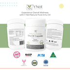 Y Not Natural Pure Emu Oil Capsules Omega 3-6-9 - 100 Softgels - image 5