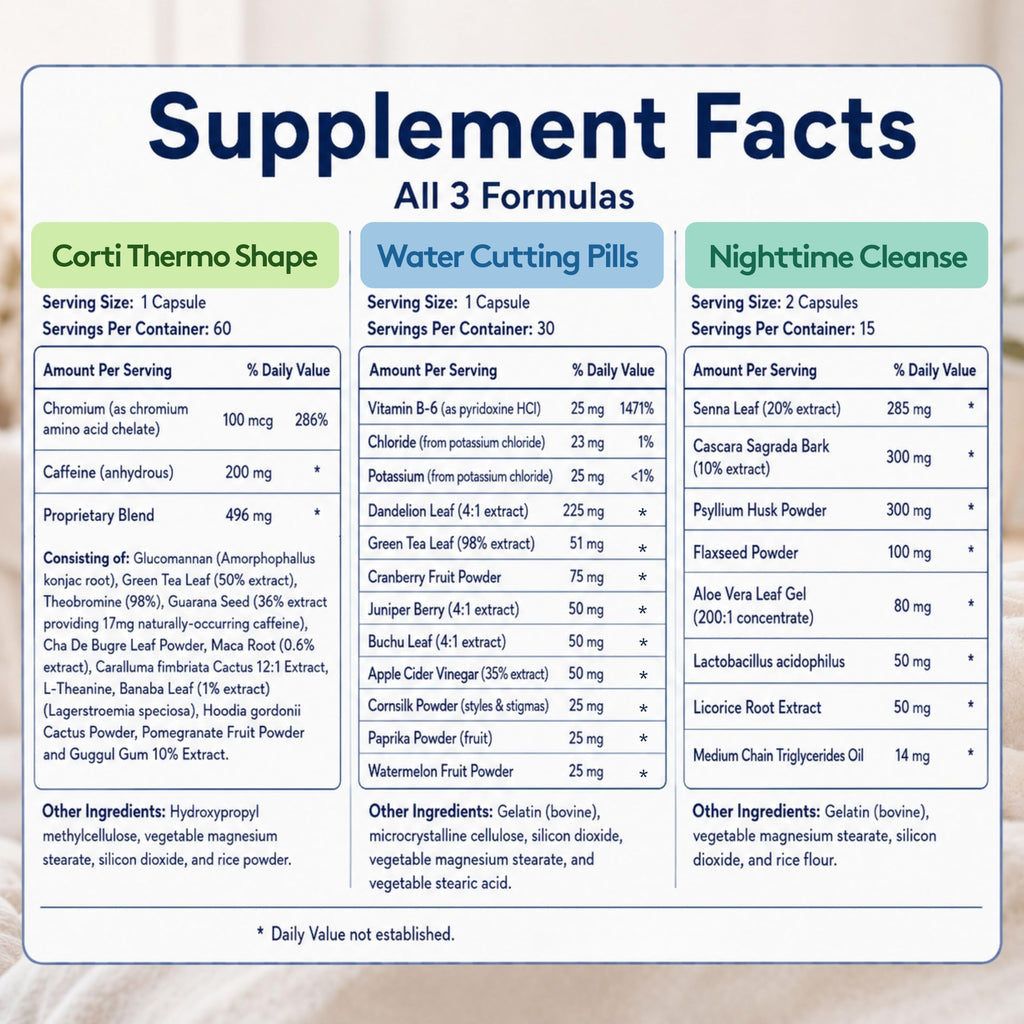 Youth & Tonic Cleanse Weight Loss Pills Women