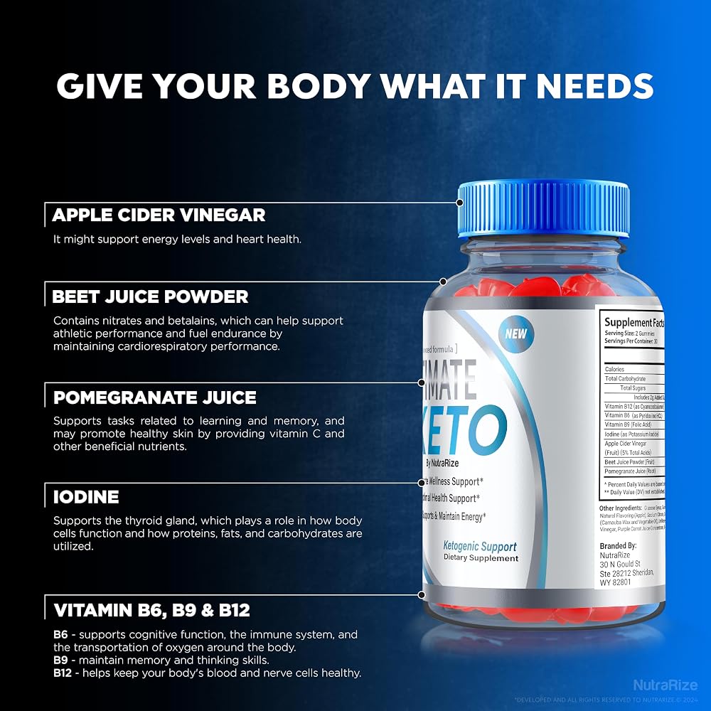 NutraRize Ultimate Keto ACV Gummies with Apple Cider Vinegar - 60 Gummies - image 5