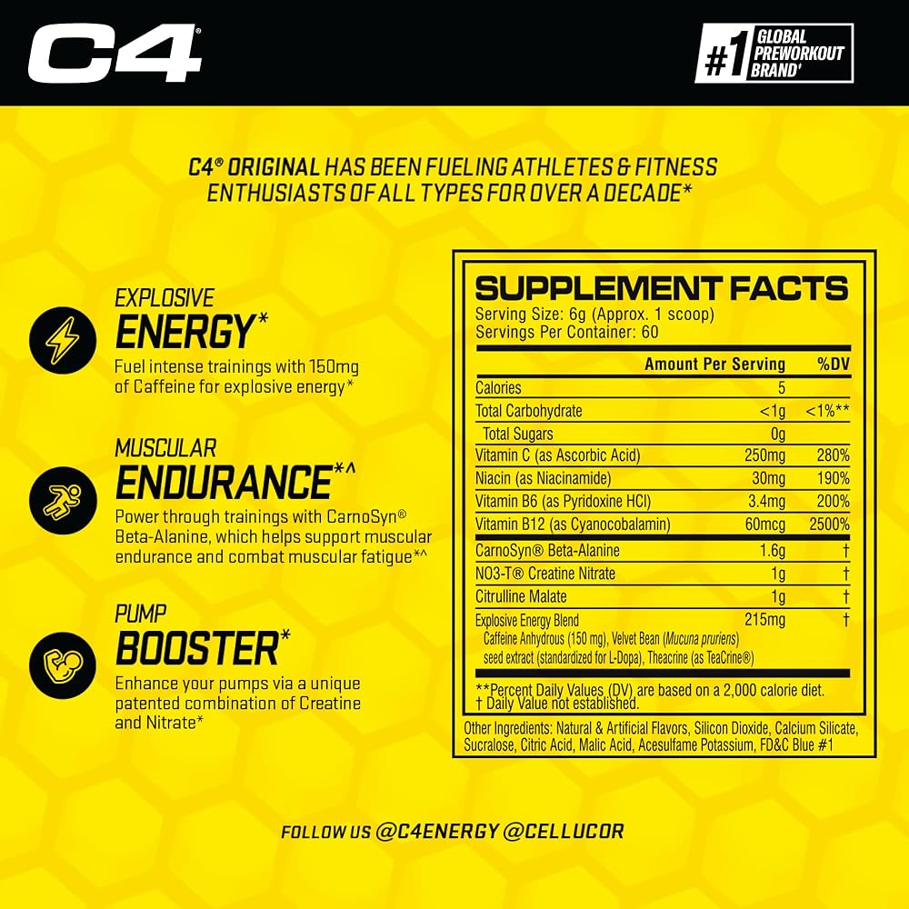 Cellucor C4 Original Pre Workout Powder