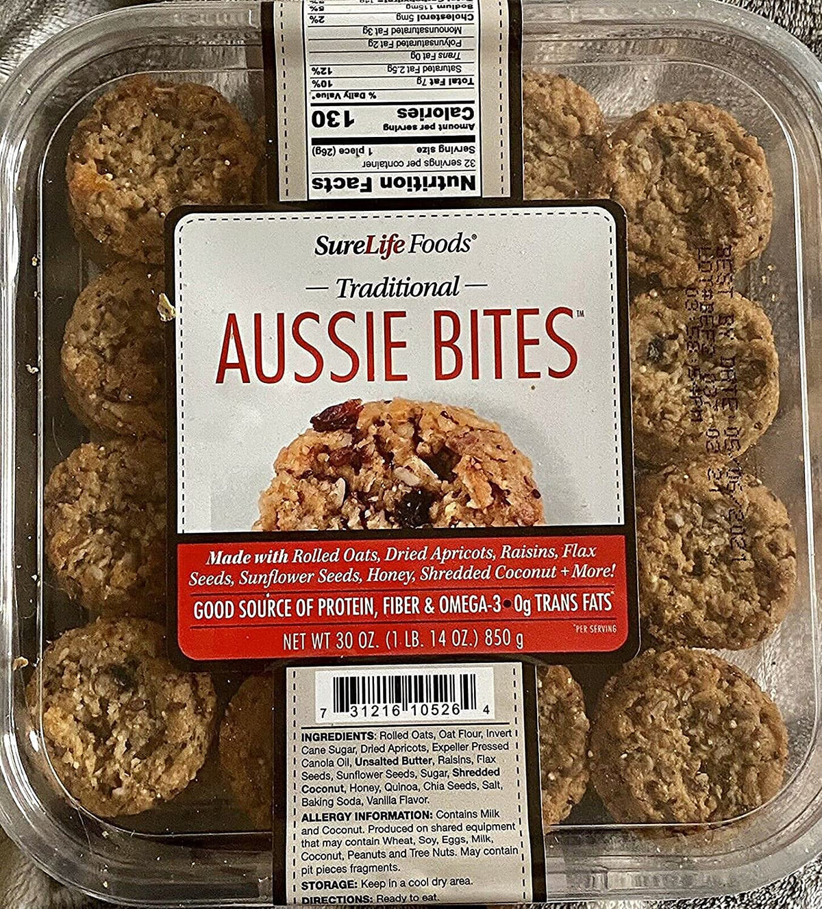 Gourmet Kitchn Traditional Aussie Bites Protein Cookies - 60 Oz - image 2