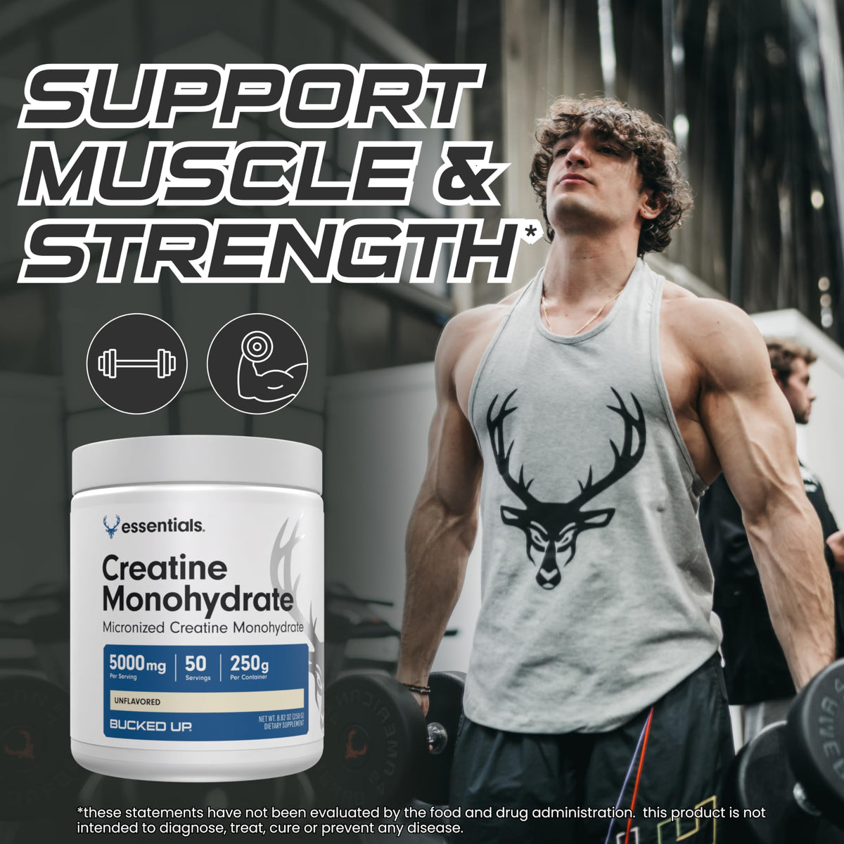 Bucked Up Pure Micronized Creatine Monohydrate Powder - 50 Servings - image 7
