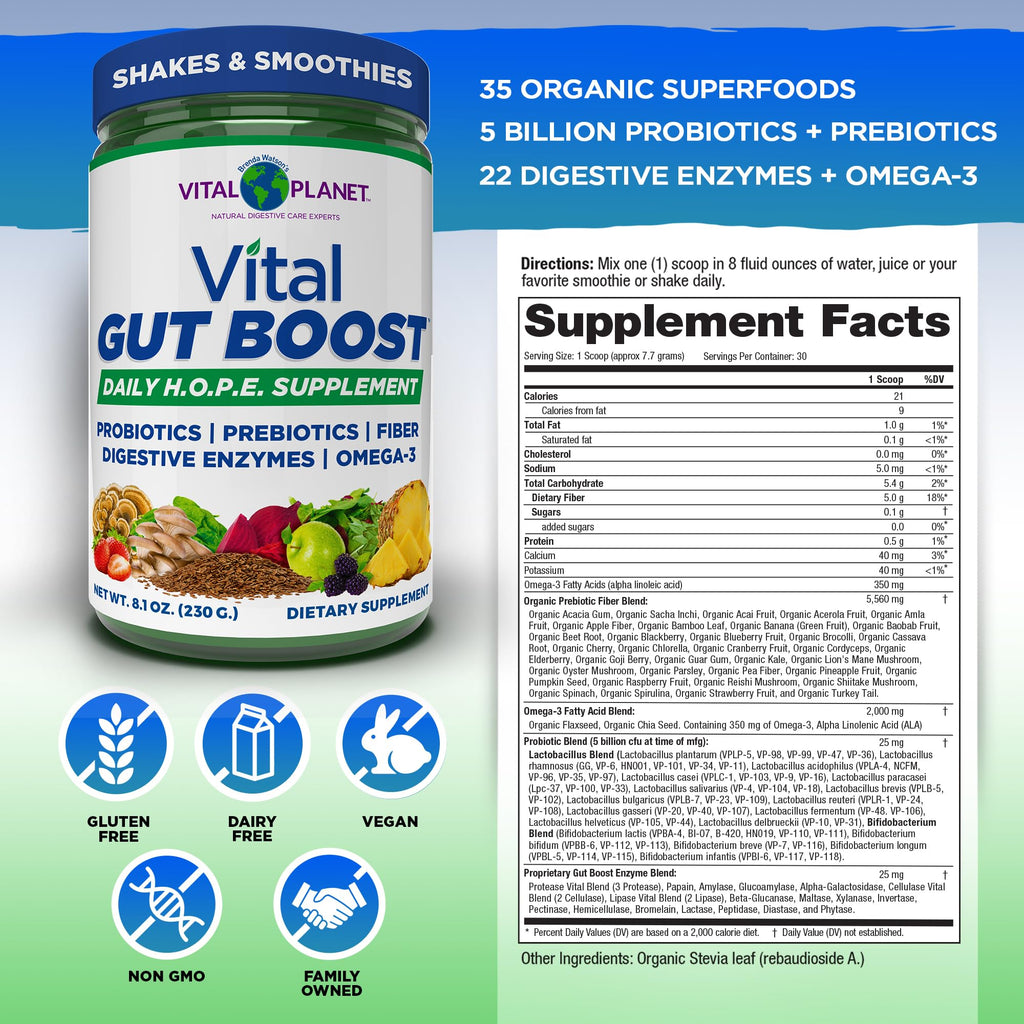 Vital Planet Vital Gut Boost Powder - 30 Servings - image 2