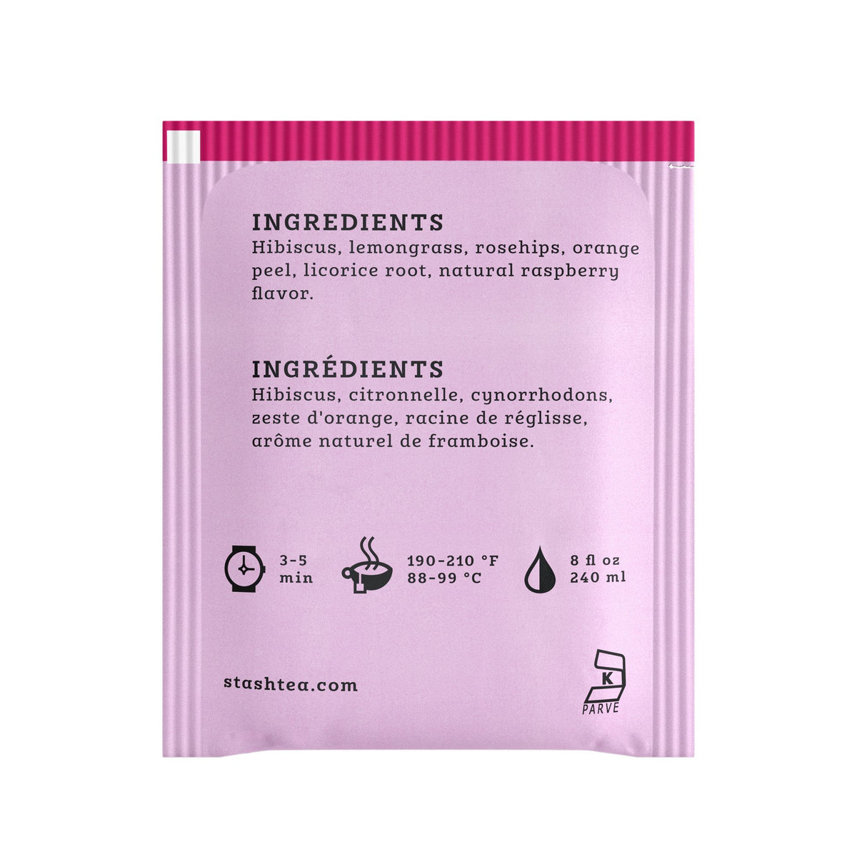 Stash Wild Raspberry Hibiscus Herbal Tea - 100 Bags - image 2
