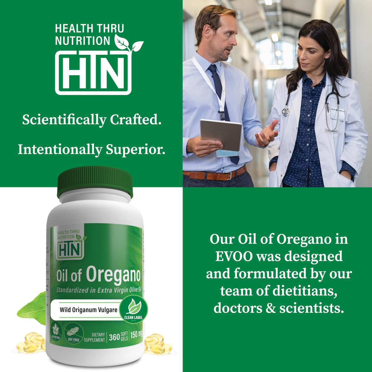 Health Thru Nutrition Oil of Oregano Supplement - 360 Softgels - image 5