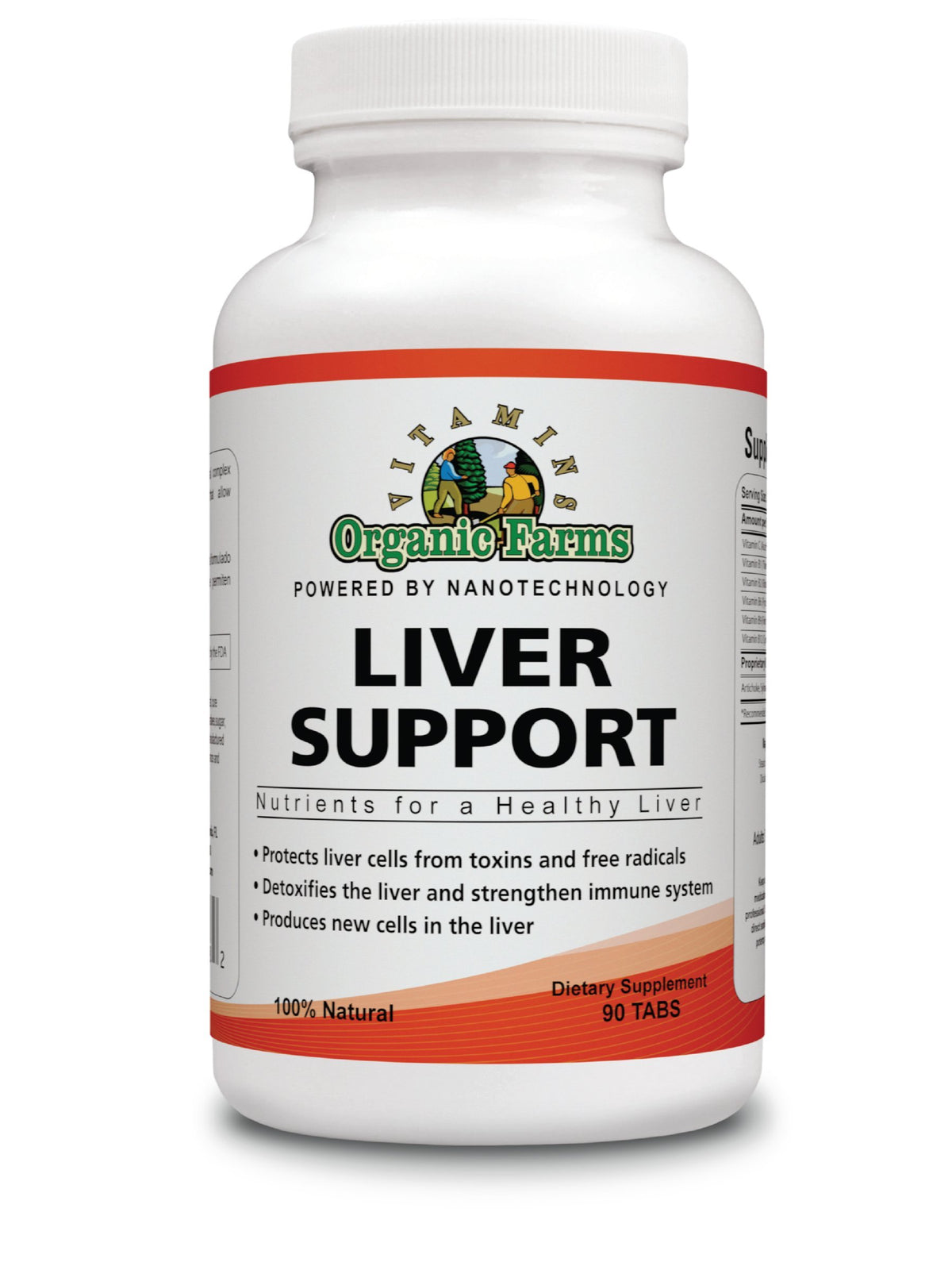 Organic Farms Vitamins Liver Support - 90 Tablets