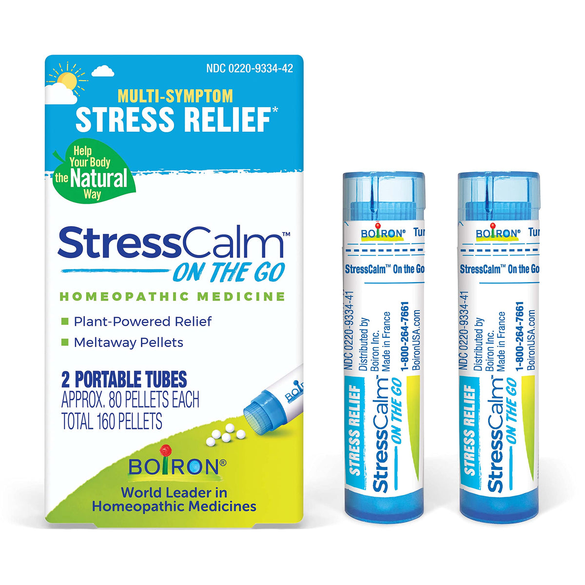 Boiron StressCalm On The Go Homeopathic Pellets - 160 Pellets