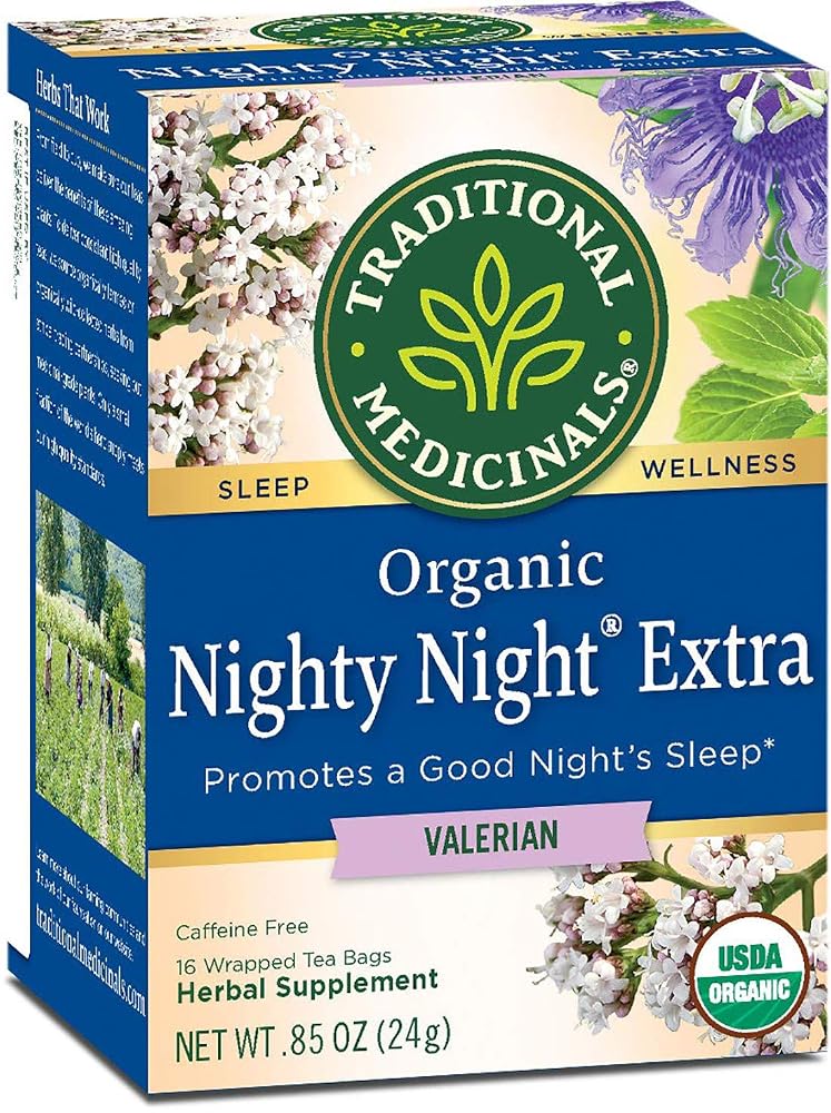 Traditional Medicinals Organic Nighty Night Extra Valerian Herbal Tea