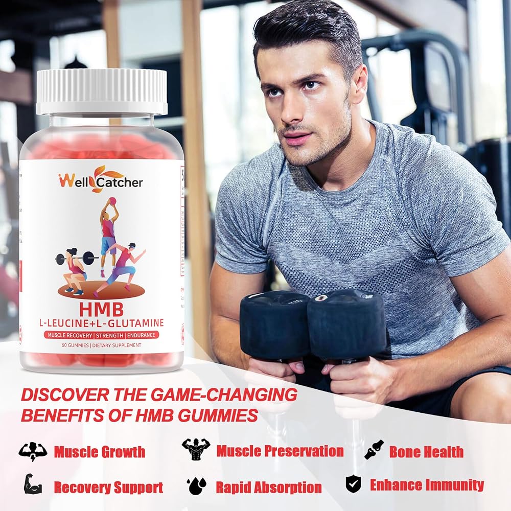 Wellcatcher HMB and Leucine Amino Acid Gummies - 60 Count - image 7