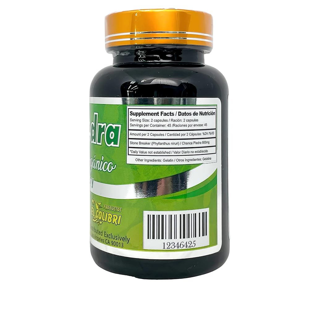 Productos El Colibri Chanca Piedra 600mg - 90 Capsules - image 2