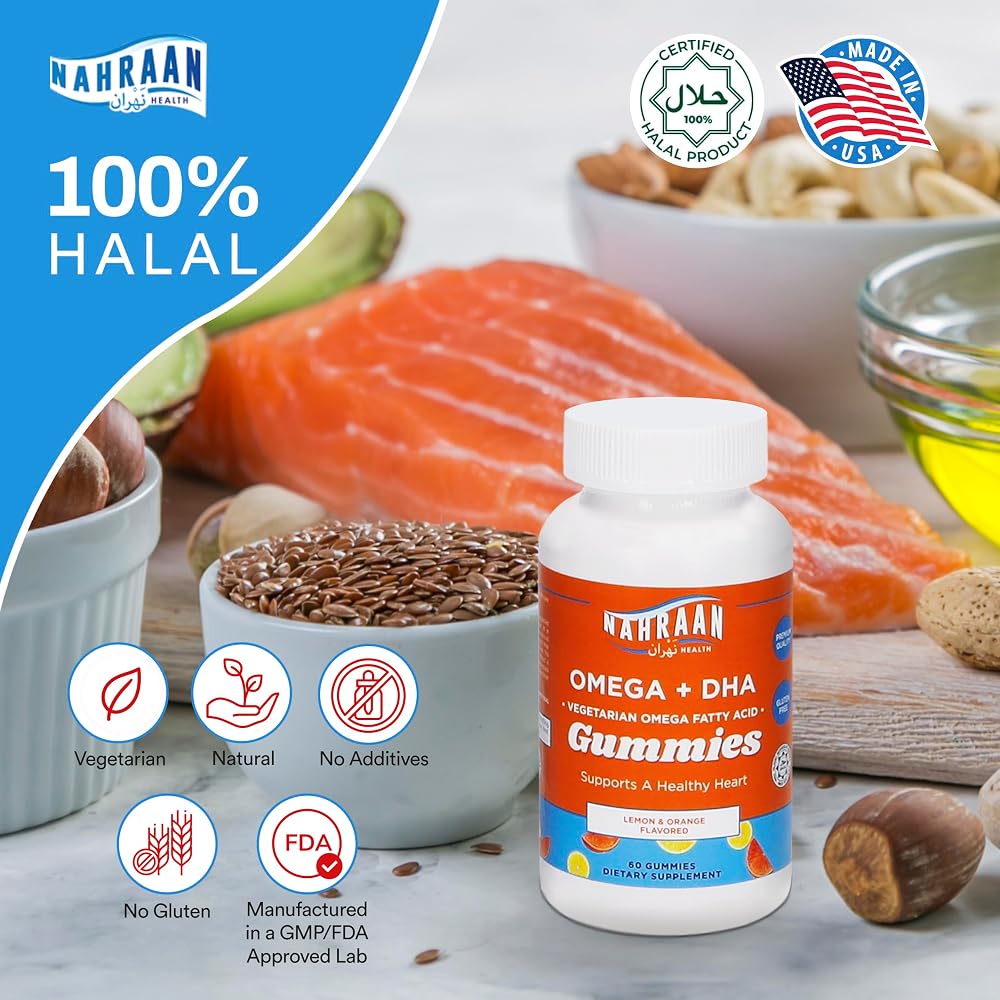 NAHRAAN HEALTH Omega 3 Vegetarian Gummies - 60 Count - image 2