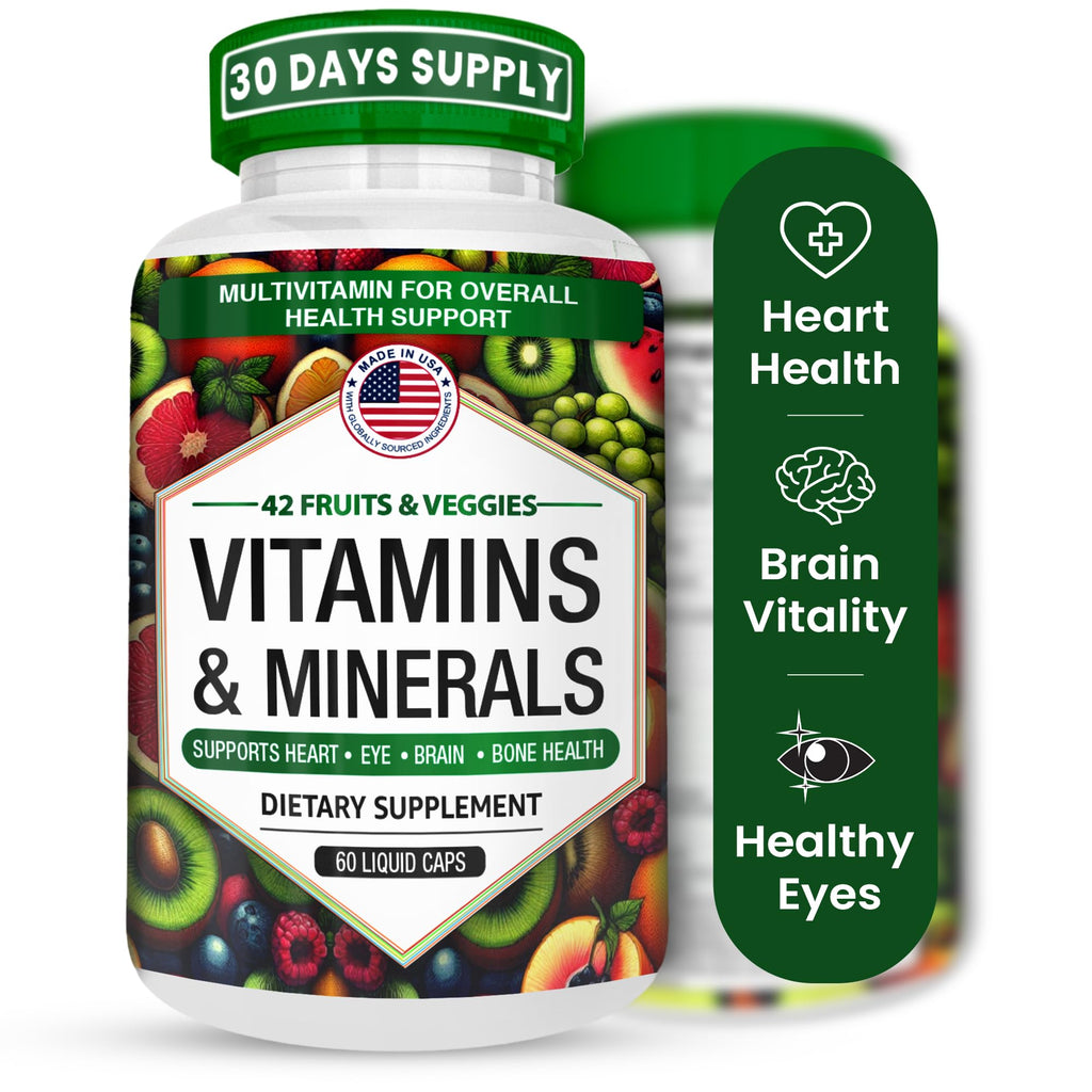AAMATEC LIFE Daily Multivitamin with Zinc & Fruit/Veggie Blend - 60 Capsules